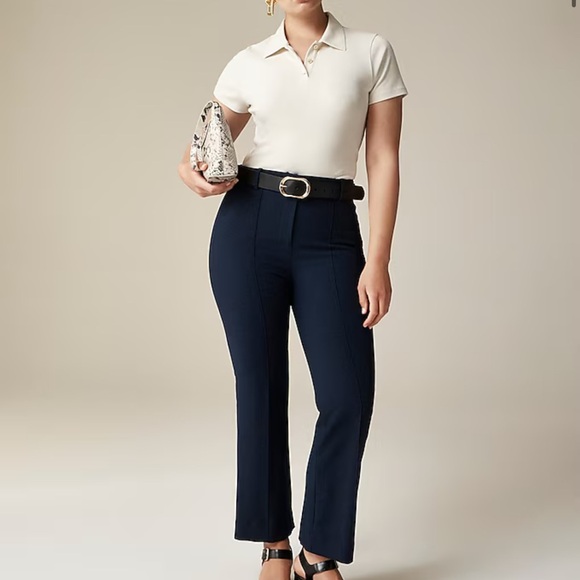 J. Crew Pants - J. Crew Natalia Crop Navy Size 10